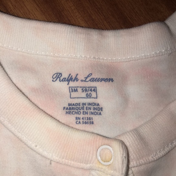 Baby girl Ralph Lauren button up onesie - Picture 4 of 5